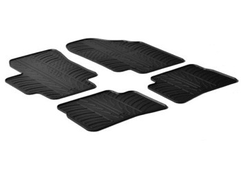 ΜΑΡΚΕ ΠΑΤΑΚΙΑ ΣΕ ΣΚΑΦΗ ΛΑΣΤΙΧΟ ΓΙΑ HYUNDAI ACCENT 04/2006-12/2009 / KIA RIO 10/2005-08/2011 SUMISURA ΣΕ ΜΑΥΡΟ ΧΡΩΜΑ ΧΩΡΙΣ ΚΟΥΜΠΩΜΑΤΑ LAMPA - 4 ΤΕΜ.