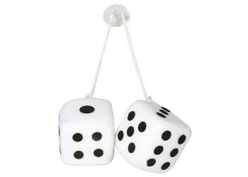 ΔΙΑΚΟΣΜΗΤΙΚΑ ΖΑΡΙΑ ΑΣΠΡΑ LUCKY VEGAS 7x7cm