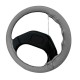 Lampa Κάλυμμα Τιμονιού Αυτοκινήτου Standard Leather Top Grip Δετό 37-39εκ. Άοσμο Γνήσιο Δέρμα ενιαίο Γκρί 1-τεμ. (L3301.2)