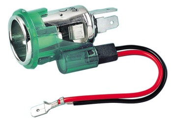 ΥΠΟΔΟΧΗ ΑΝΑΠΤΗΡΑ 12V ΜΕ ΦΩΣ 22mm ΜΟΝΟ ΤΟ ΘΗΛΥΚΟ LAMPA - 1 TEM.