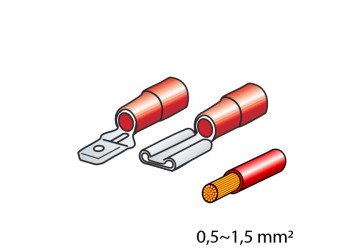 ΦΙΣΑΚΙΑ 6.3 x 0.8mm (40τμχ.)