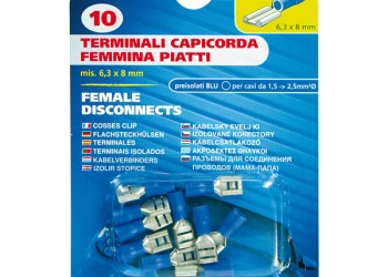 ΦΙΣΑΚΙΑ 6.3 x 0.8mm (10τμχ)