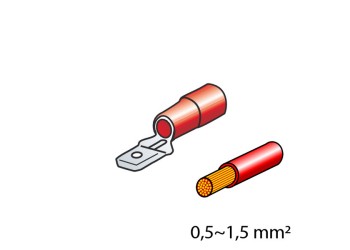 ΦΙΣΑΚΙΑ 6.3 x 0.8mm (10τμχ.)