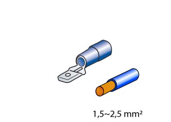 ΦΙΣΑΚΙΑ 6.3 x 0.8mm (10τμχ.)