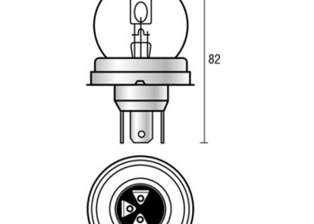 R2 ΑΛΟΓΟΝΟΥ 12V 45/40W P45t ΑΣΥΜΜΕΤΡΗ