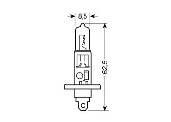 H1 ΑΛΟΓΟΝΟΥ 12V/55W 62.5mm P14,5s ΛΑΜΠΑ