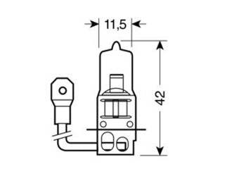 H3 ΑΛΟΓΟΝΟΥ 12V/55W 42mm PK22s