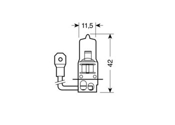 H3 ΑΛΟΓΟΝΟΥ 12V/100W 42mm PK22s ΛΑΜΠΑ
