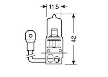 H3 ΑΛΟΓΟΝΟΥ 12V/100W 42mm PK22s ΛΑΜΠΑ