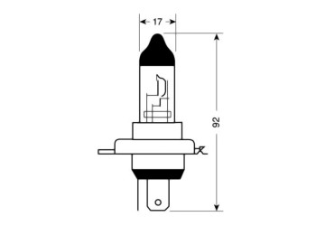 H4 ΑΛΟΓΟΝΟΥ 12V/60-55W P43t