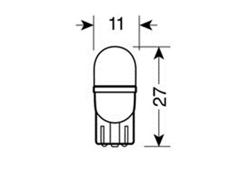 Τ10 ΨΕΙΡΑ ΜΠΛΕ ΦΩΣ W2.1x9.5d  ΚΑΡΦΙ