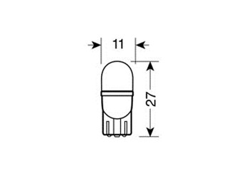 Τ10 ΨΕΙΡΑ ΛΕΥΚΟ ΦΩΣ W2.1x9.5d  ΚΑΡΦΙ