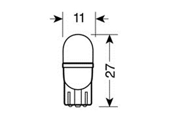Τ10 ΨΕΙΡΑ ΛΕΥΚΟ ΦΩΣ W2.1x9.5d  ΚΑΡΦΙ