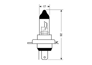 Η4 XENON-BLUE 12V 60/55W 4.500Κ
