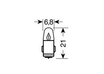 ΛΑΜΠΑΚΙΑ ΜΙΝΙΟΝ (J) 12V/2W BA7s ΜΩΒ 21mm
