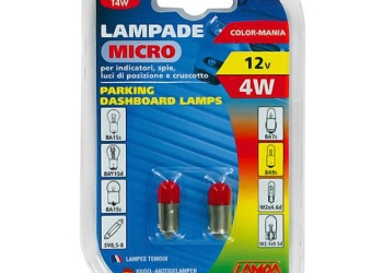 ΛΑΜΠΑΚΙΑ ΜΙΝΙΟΝ 12V T4W BA9s ΚΟΚΚΙΝΑ