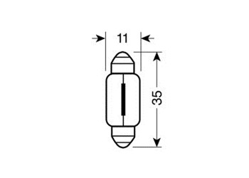 ΛΑΜΠΑΚΙΑ ΠΡΑΣΙΝΑ ΣΩΛΗΝΩΤΑ 12V/C5W 35mm