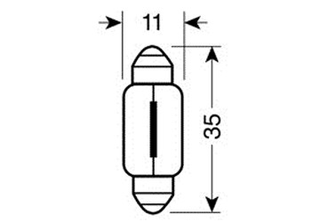 ΛΑΜΠΑΚΙΑ ΠΡΑΣΙΝΑ ΣΩΛΗΝΩΤΑ 12V/C5W 35mm