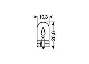 ΛΑΜΠΑΚΙΑ 12V/WB5W 5W W2.1x9.5d ΜΠΛΕ