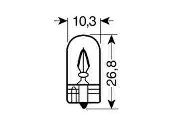ΛΑΜΠΑΚΙΑ 12V/WB5W 5W W2.1x9.5d ΜΠΛΕ