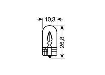 ΛΑΜΠΑΚΙΑ 12V/WB5W 5W W2.1x9.5d ΚΟΚΚΙΝΑ