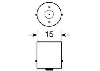 ΛΑΜΠΑ ΜΟΝΟΠΟΛΙΚΗ 11LED ΠΟΡΤΟΚΑΛΙ 12V