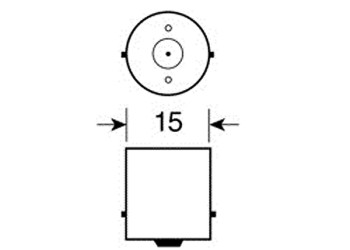 ΛΑΜΠΑ ΜΟΝΟΠΟΛΙΚΗ 11LED ΚΟΚΚΙΝΟ ΧΡΩΜΑ 12V