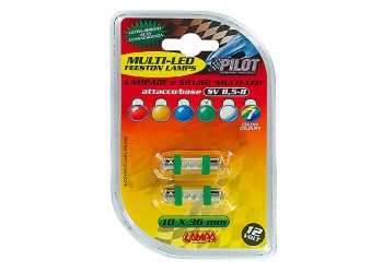 ΛΑΜΠΑΚΙΑ ΠΛΑΦΟΝΙΕΡΑΣ ΜΕ 3 LED ΣΕ ΠΡΑΣΙΝΟ