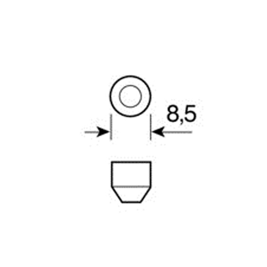 ΛΑΜΠΑΚΙ ΠΛΑΦΟΝΙΕΡΑΣ 8 LED 13x35mm ΛΕΥΚΟ