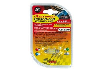 ΛΑΜΠΑΚΙ ΠΛΑΦΟΝΙΕΡΑΣ 8 LED 13x35mm ΛΕΥΚΟ