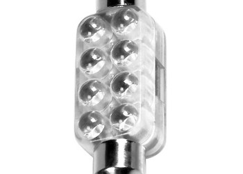 ΛΑΜΠΑΚΙ ΠΛΑΦΟΝΙΕΡΑΣ 8 LED 13x44mm ΚΟΚΚΙΝΟ