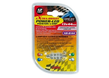 ΛΑΜΠΑΚΙ ΠΛΑΦΟΝΙΕΡΑΣ 8 LED 13x44mm ΚΟΚΚΙΝΟ