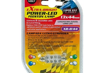 ΛΑΜΠΑΚΙ ΠΛΑΦΟΝΙΕΡΑΣ 8 LED 13x44mm ΚΟΚΚΙΝΟ