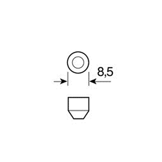 ΛΑΜΠΑΚΙ ΠΛΑΦΟΝΙΕΡΑΣ 8 LED 13x44mm ΜΠΛΕ