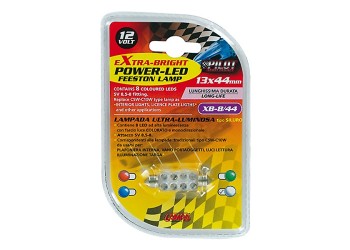 ΛΑΜΠΑΚΙ ΠΛΑΦΟΝΙΕΡΑΣ 8 LED 13x44mm ΛΕΥΚΟ