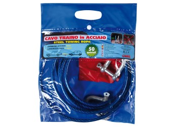 Lampa - Ατσαλένιο Συρματόσχοινο Ρυμούλκησης Μήκος 3.5m Διάμετρος 8mm - Αντοχή 5.000kg - 1 τεμ (L6058.2)