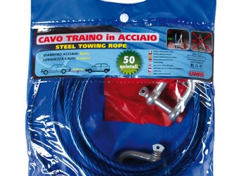 Lampa - Ατσαλένιο Συρματόσχοινο Ρυμούλκησης Μήκος 3.5m Διάμετρος 8mm - Αντοχή 5.000kg - 1 τεμ (L6058.2)