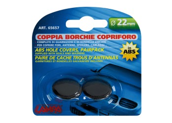 ΤΑΠΕΣ ΚΕΡΑΙΑΣ ΜΑΥΡΕΣ 22 mm 2 ΤΕΜ.