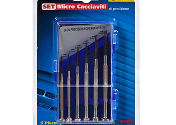 ΚΑΤΣΑΒΙΔΙΑ ΑΚΡΙΒΕΙΑΣ ΜΙΝΙ ΣΕΤ 6 ΤΕΜΑΧΙΩΝ (0,9/1,2/1,8/2,4/3/3,5mm)