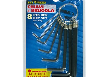 ΑΛΛΕΝ (ALLEN) ΚΛΕΙΔΙΑ ΜΕ ΚΡΙΚΟ 8 ΤΕΜΑΧΙΩΝ (1,5/2/2,5/3/4/5/6/8mm)