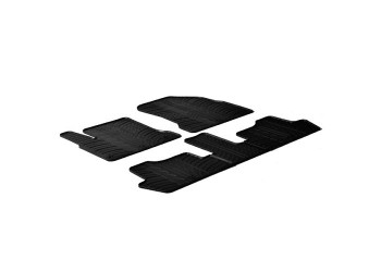 ΜΑΡΚΕ ΠΑΤΑΚΙΑ ΣΕ ΣΚΑΦΗ ΛΑΣΤΙΧΟ ΓΙΑ CITROEN C4 PICASSO 03/2007-05/2013 SUMISURA ΣΕ ΜΑΥΡΟ ΧΡΩΜΑ ME ΚΟΥΜΠΩΜΑΤΑ LAMPA - 5 ΤΕΜ.