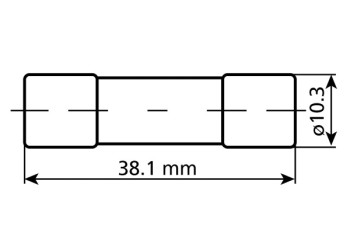 ΑΣΦΑΛΕΙΑ 10 Amp ΓΥΑΛΙΝΗ ΜΕ ΧΡΥΣΗ ΠΛΑΤΙΝΑ 1 ΤΕΜ.
