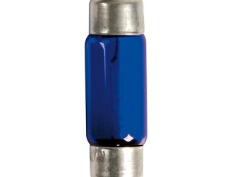 ΛΑΜΠΑΚΙΑ ΠΛΑΦΟΝΙΕΡΑΣ C10W 12V 10W SV8,5-8 (11x35mm) BLUE DYED-GLASS BLISTER - 2 ΤΕΜ.