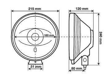 ΠΡΟΒΟΛΕΑΣ ANGEL-EYES 12/24V H3 130W ΛΕΥΚΟΣ
