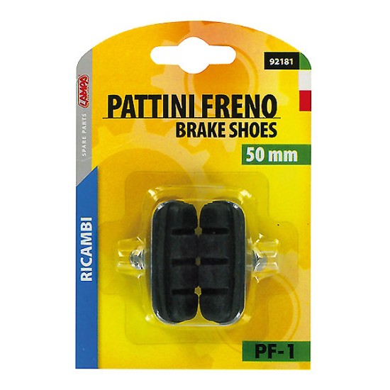 ΤΑΚΑΚΙΑ ΦΡΕΝΩΝ ΠΟΔΗΛΑΤΟΥ ΓΙΑ ΤΥΠΟ ΦΡΕΝΩΝ "CALIPER" 50mm PF-1  ΜΑΥΡΟ 2ΤΕΜ.