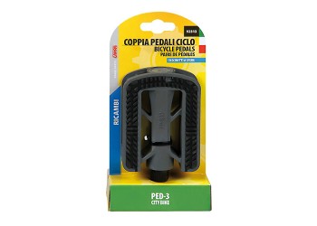 ΠΕΤΑΛΙΑ ΠΟΔΗΛΑΤΟΥ ΑΠΟ ΡΗΤΙΝΗ  ΜΕ ΑΝΑΚΛΑΣΤΗΡΕΣ/ΑΝΤΙΟΛΙΣΘΗΤΙΚΟ PVC ΓΚΡΙ ΧΡΩΜΑ CITY BIKE PED-3 2ΤΕΜ.