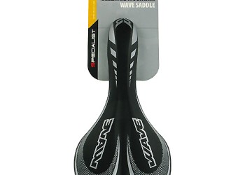 Σέλα ποδηλάτου (270x140mm /370gr) μαύρη Wave Saddle