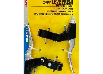 ΜΑΝΕΤΕΣ ΦΡΕΝΩΝ ΠΟΔΗΛΑΤΟΥ ΑΛΟΥΜΙΝΙΟΥ 2 ΔΑΚΤΥΛΩΝ ΜΕ ΡΕΓΟΥΛΑΤΟΡΟ (CITY/MTB) LEV-0 ΜΑΥΡΕΣ/ΑΣΗΜΙ 2ΤΕΜ.