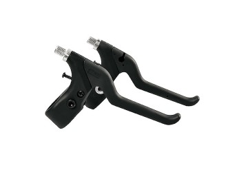 ΜΑΝΕΤΕΣ ΦΡΕΝΩΝ ΠΟΔΗΛΑΤΟΥ 3 ΔΑΚΤΥΛΩΝ ΜΕ ΡΕΓΟΥΛΑΤΟΡΟ LEV-1 3-FINGER  ΜΑΥΡΕΣ 2ΤΕΜ.