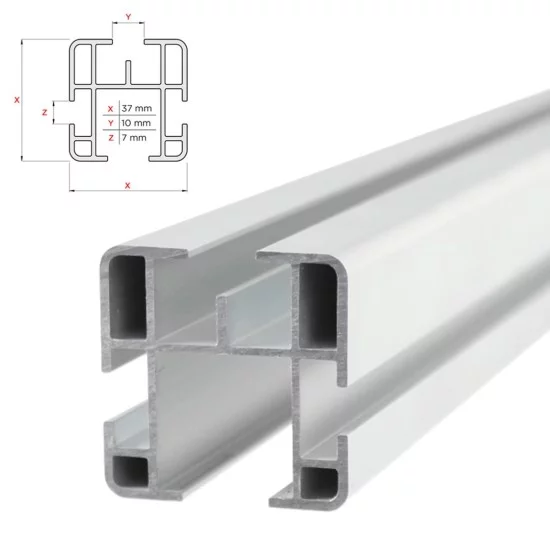 ΚΙΤ ΜΠΑΡΕΣ ΓΙΑ FIAT SCUDO L1+L2 2007-2016 ΜΕ ΕΠΑΓΓΕΛΜΑΤΙΚΕΣ ΜΠΑΡΕΣ ΑΛΟΥΜΙΝΙΟΥ MENABO (8440/MB X 4 - FIX604FP X 4)